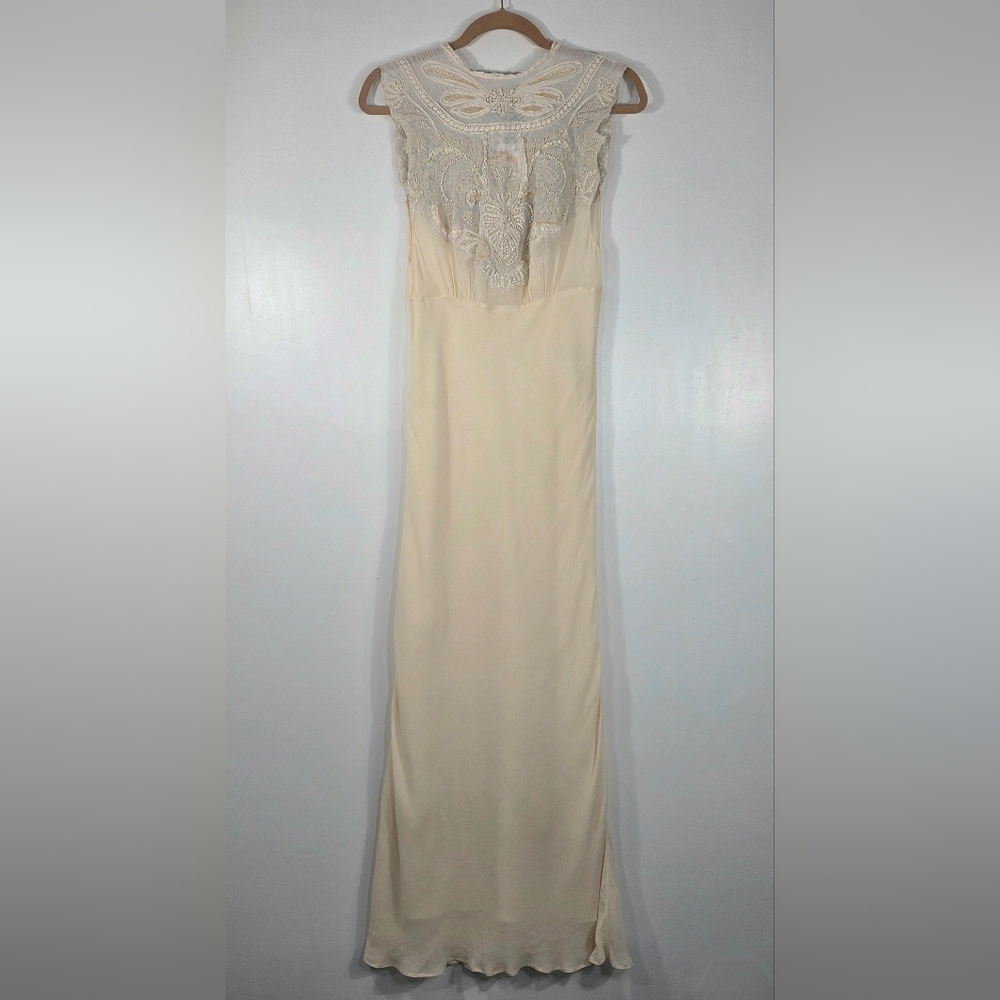 NWT ZARA LINGERIE LIMITED EDITION EMBROIDERED BEADED MAXI DRESS.